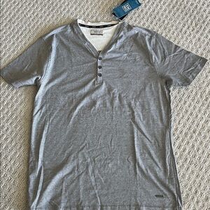 Brand new Men's Gray Henley Shirt